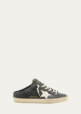 Golden Goose Ballstar Sabot Mixed Leather Slide Sneakers